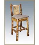 Glacier Country Bar Stool with Back