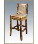 Glacier Country Bar Stool with Back