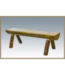 Glacier Country Half Log Bench