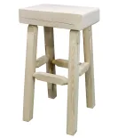 Homestead Half Log Bar Stool