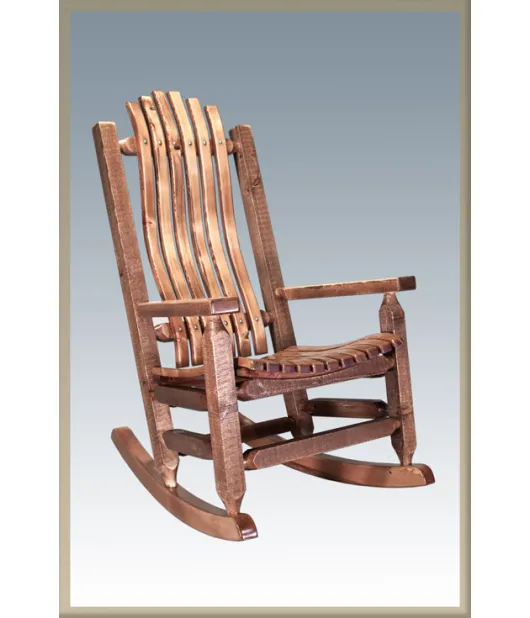 Homestead Log Rocker