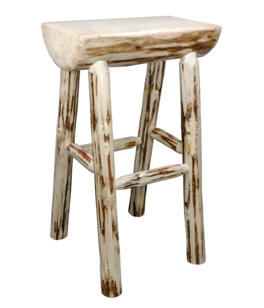 Montana Half Log Bar Stool