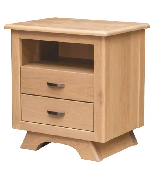 Neptune 2 Drawer Nightstand - QUICK SHIP