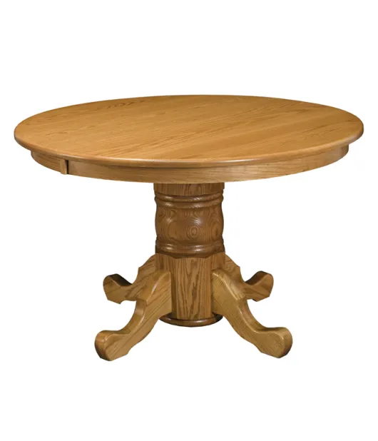 Single Pedestal 42" Round Top Dining Table