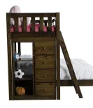 #1620 Sedona Loft Bed with Bookcase