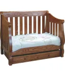 Hoosier Convertible Sleigh Crib