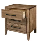 Sandalwood 3 Drawer Nightstand