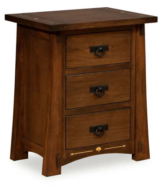 Mesa 3 Drawer Nightstand