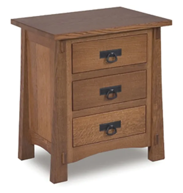 Modesto 27"  3 Drawer Nightstand