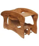 Three-in-One Oak High Chair, Desk & Rocker