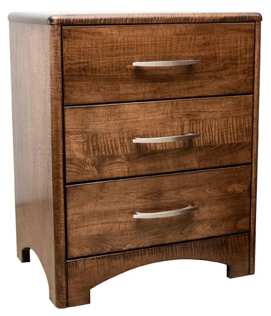 Zephyr 3 Drawer Night Stand