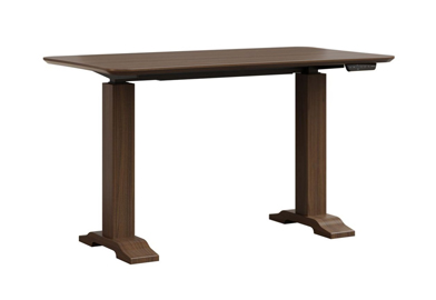 Dawsyn Adjustable Desk with Wood Base