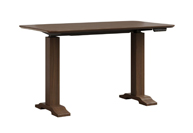 Dawsyn Adjustable Desk with Wood Base